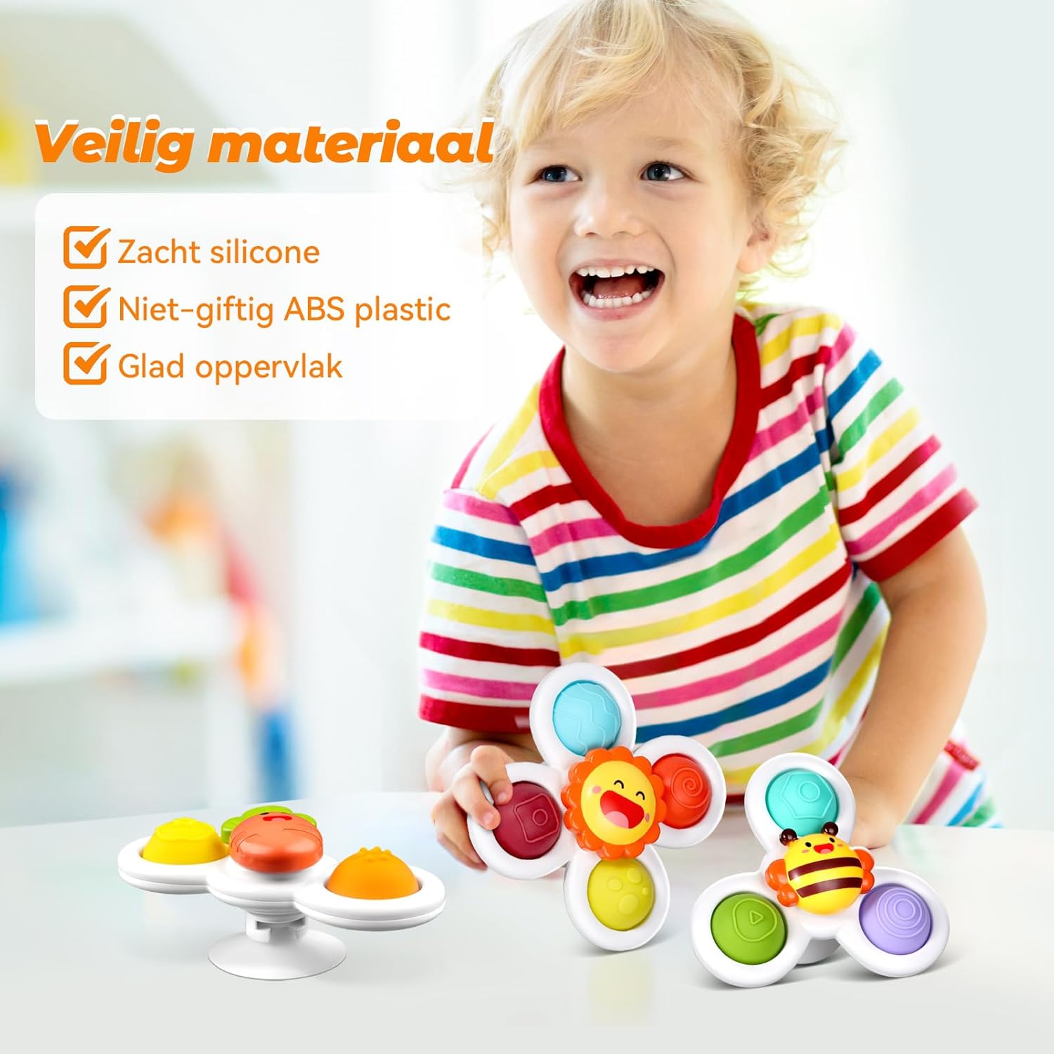 ECHOCUBE Zuignap Spinner Speelgoed