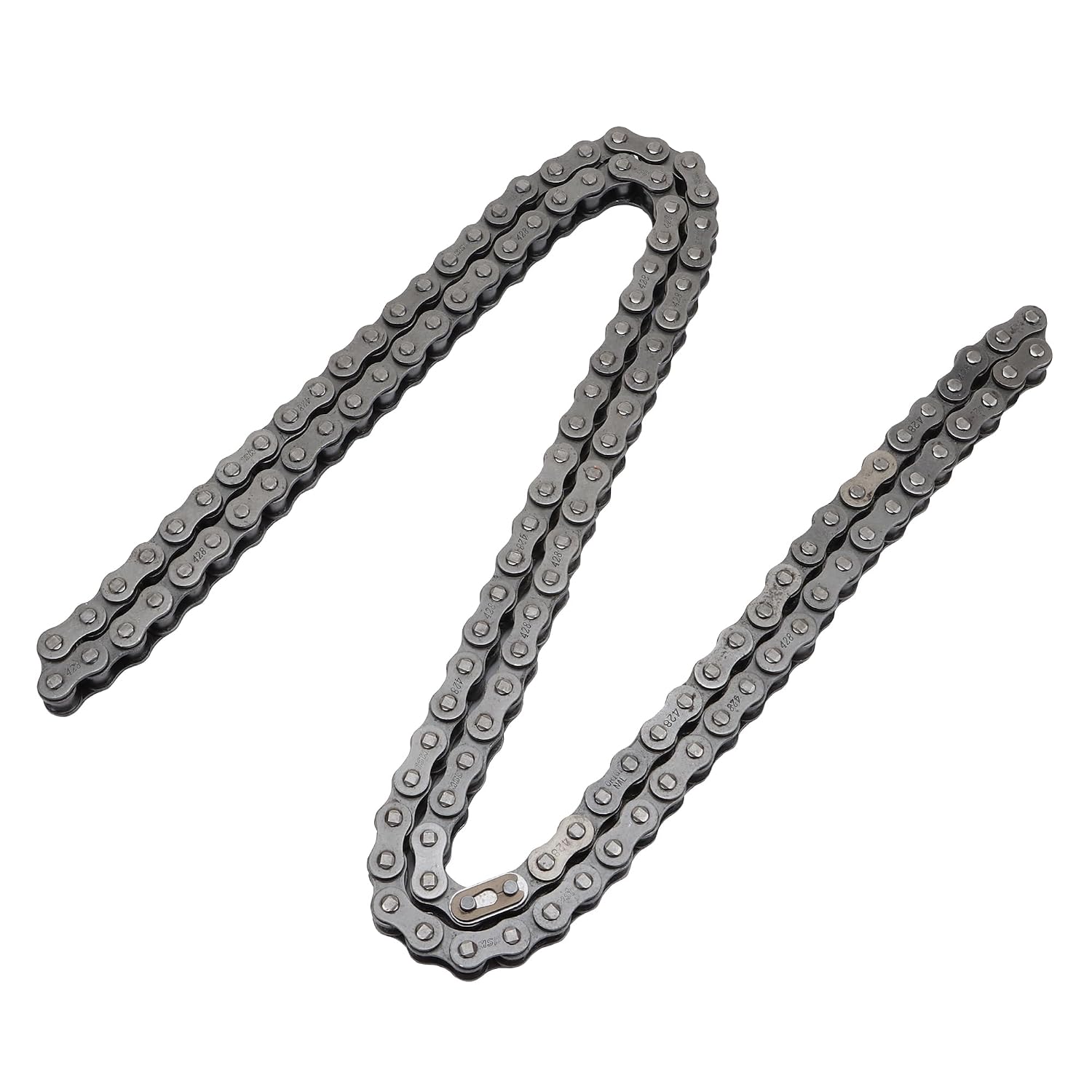 WOOSTAR 428 Chain 132 Link Replacement for 110cc 125cc 150cc 200cc 250cc Chinese ATV 4 Wheeler Quad Pit Dirt Bike Go Kart
