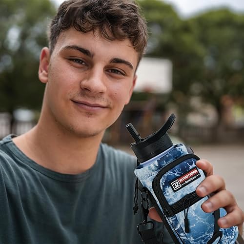 Miniatura 166 de NATURE PIONEOR Water Bottle Holder with Strap,Water Bottle Carrier Bag Sling Sleeve with Adjustable Shoulder Strap & Handle and Large Phone Pocket
