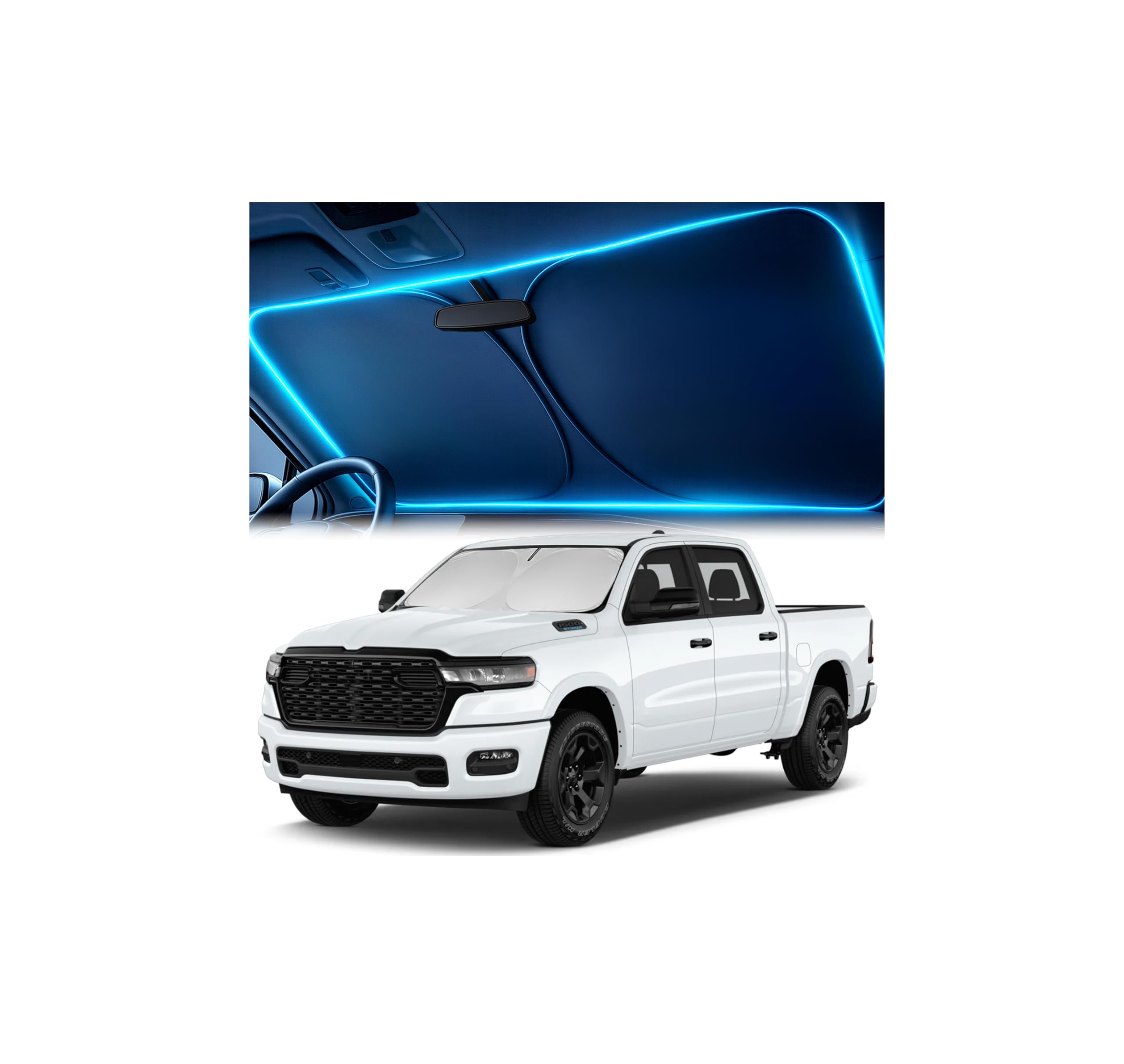 Autopect RAM 1500 Windshield Sun Shade