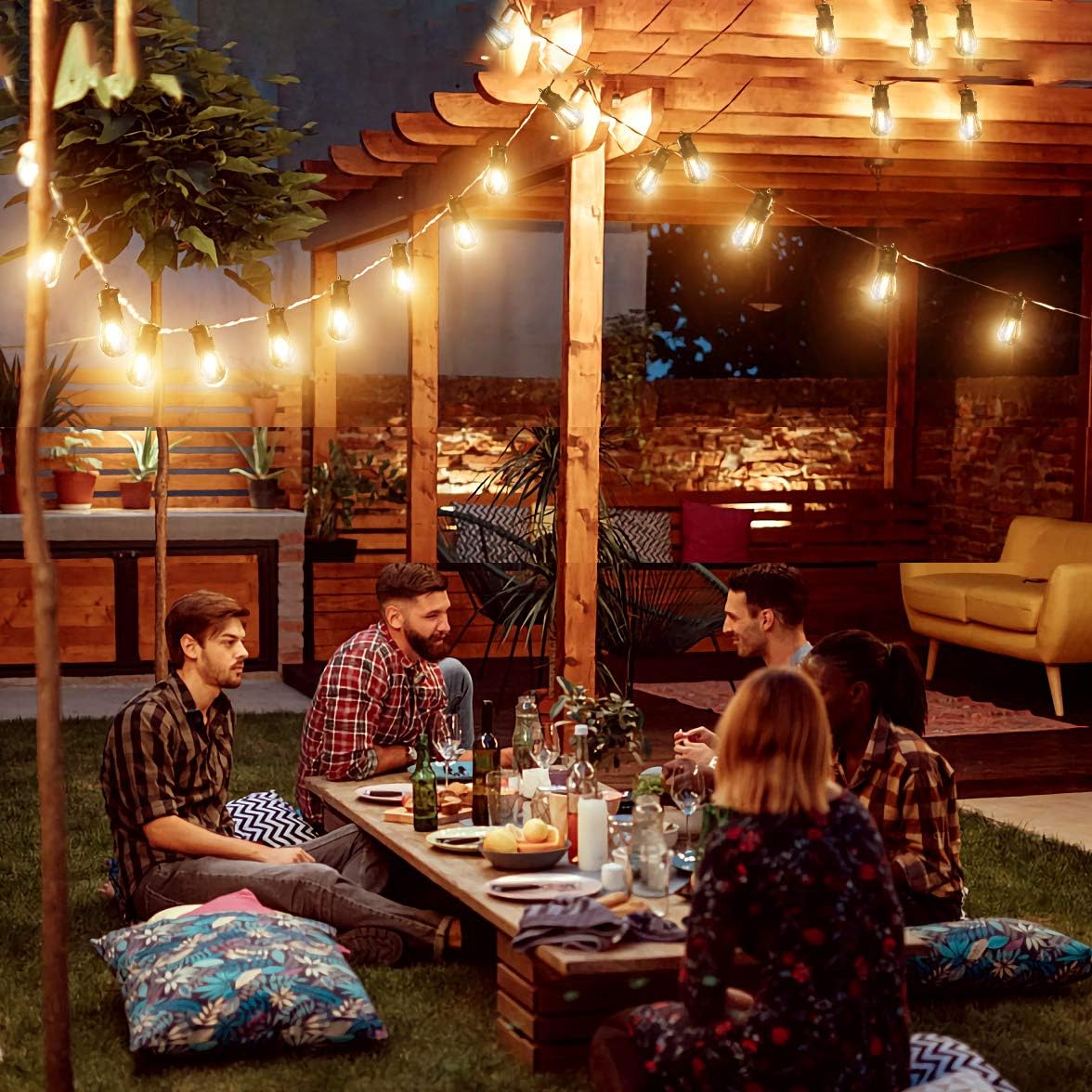 Outdoor String Lights, GlobaLink 16m/53FT S14 LED Outdoor Garden Lights - Image 5
