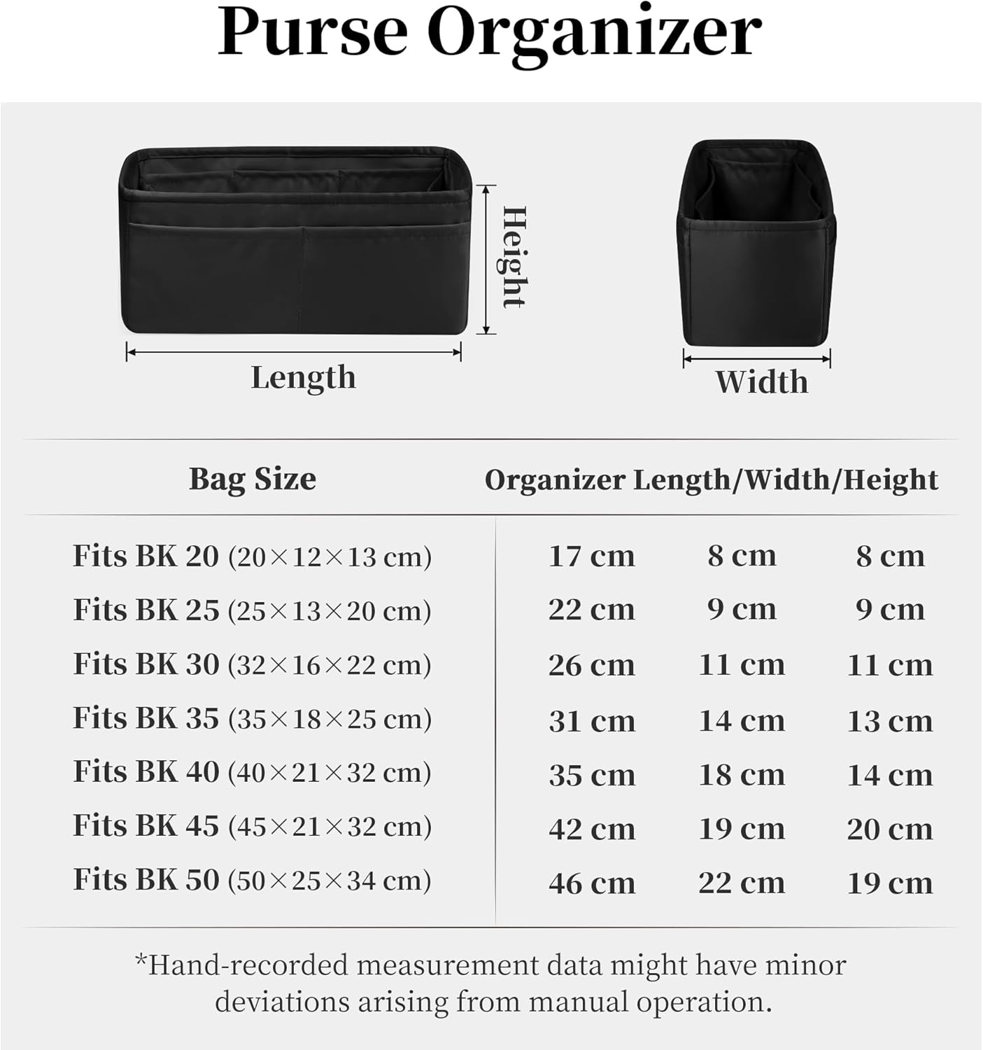 Purse Organizer Insert for Birkin 30, Lightweight & Soft Satin Organizer Insert with Pockets for Woman Bags, Ideal for Travel, Shopping, and Daily Use, Multicolor Options(Black, BK30 Retourné) - Image 9