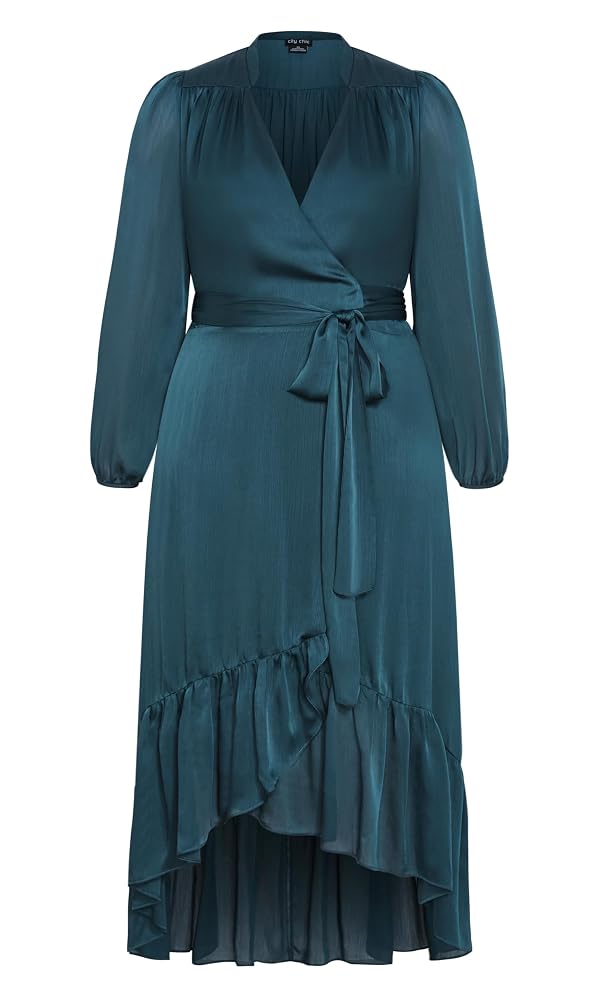 City Chic Women's Plus Size Dress - Rylie Love Maxi, 14 Teal by City Chic - Used condition - Image 4