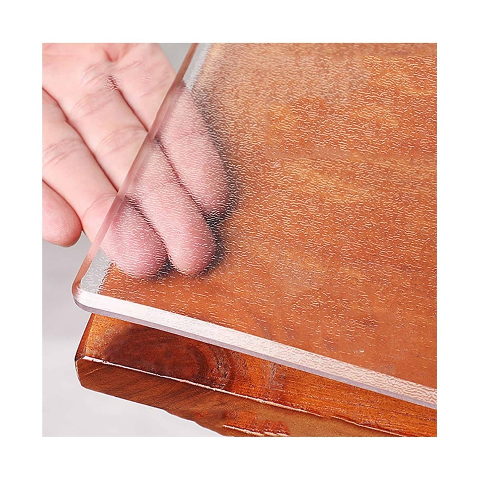 Nappe en PVC Transparent Frosted 2mm | Protecteur de Table 90x160cm