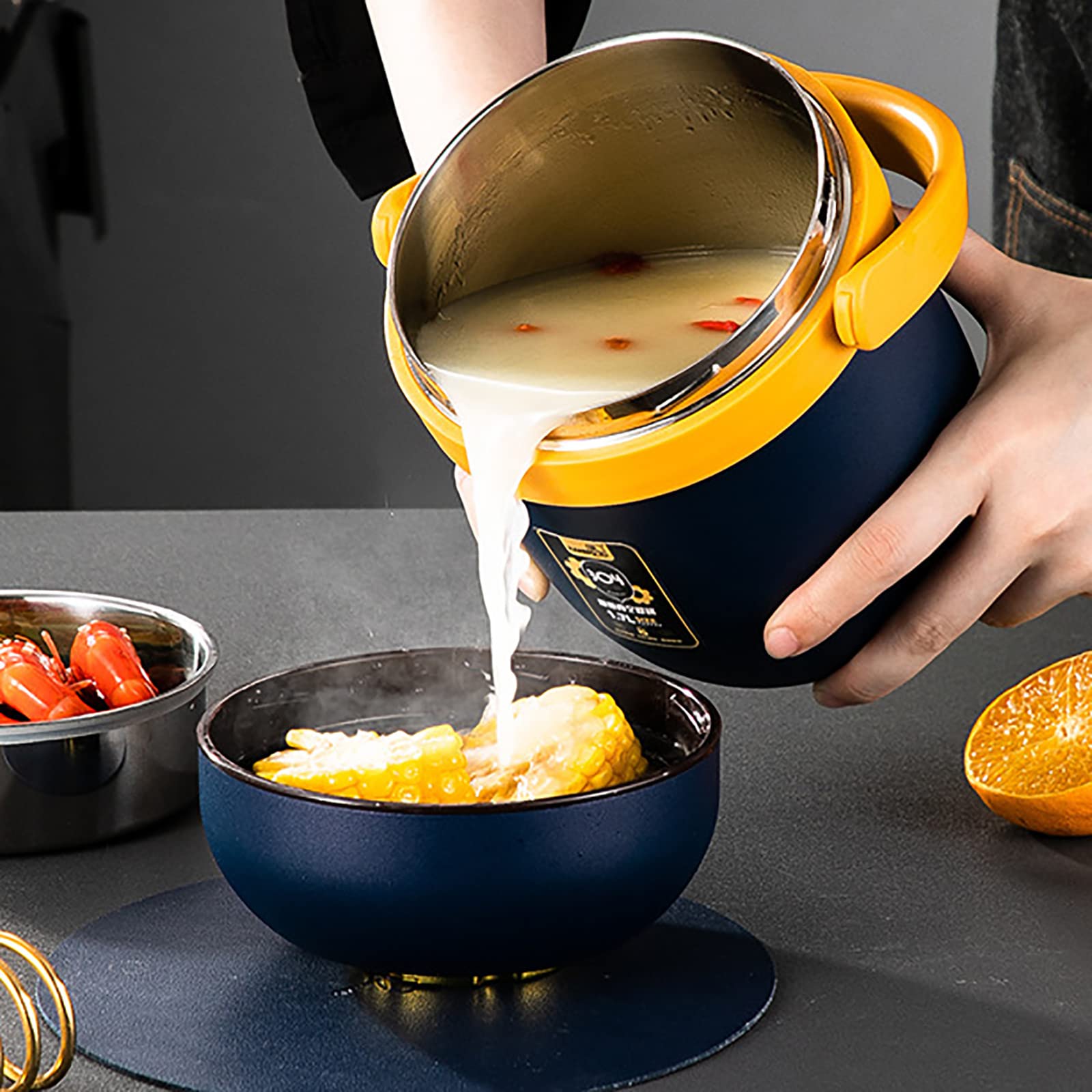 Amazon｜真空断熱スープジャー ポータブル 真空 断熱 ステンレス 穴