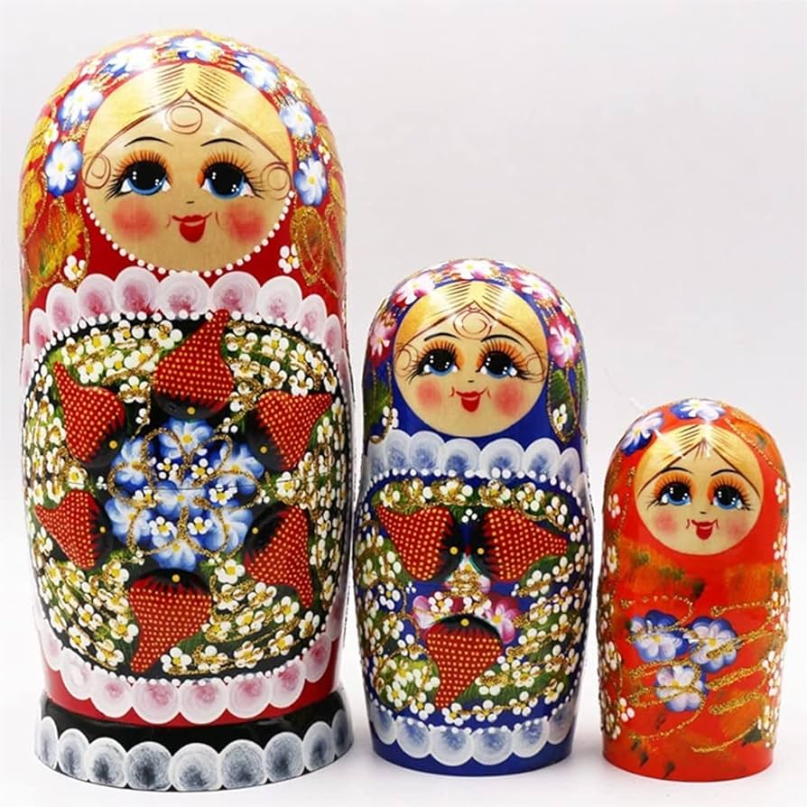 お値下げ歓迎 マトリョーシカ 木製 多色 入れ子人形 お値下げ歓迎 マトリョーシカ 木製 多色 入れ子人形