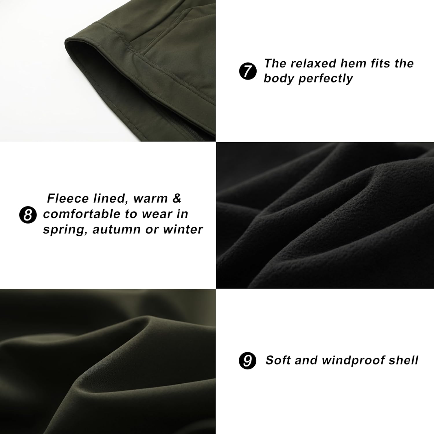 VtuAOL Men's Lightweight Softshell Vest Outdoor Quilted Vest Sleeveless Jacket for Travel Hiking Golf - Image 5