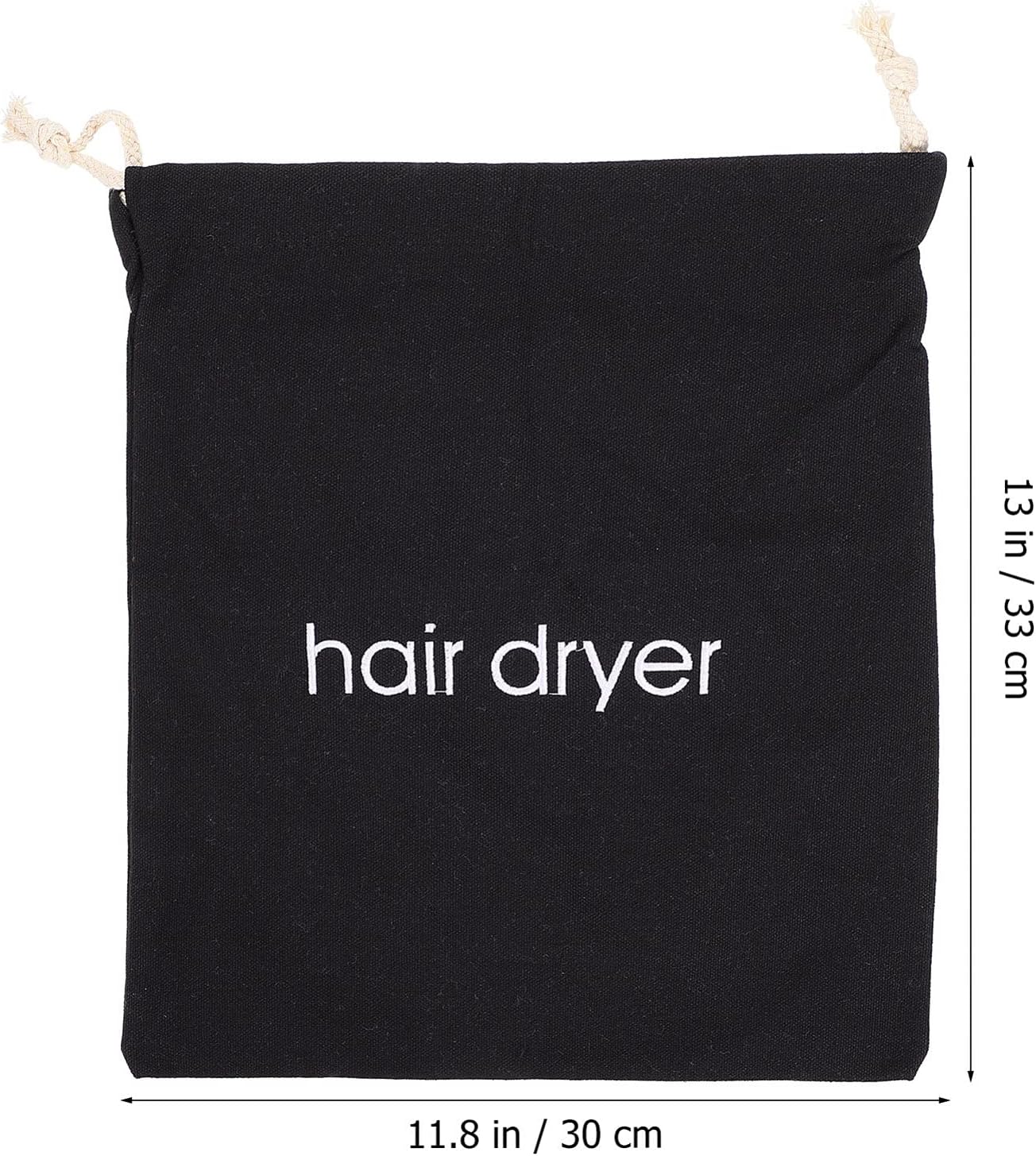 SHERCHPRY 2PCS Hair Dryer Bags, Fabric Drawstring Bag Container, Travel Hair Dryer, Hotel s for Travel Bathroom