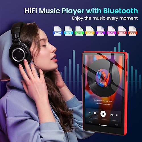 Miniatura 4 de Reproductor MP3 de 96 GB con Bluetooth y WiFi, video HD de 5 pulgadas, Android MP3 con Spotify, Pandora, Tienda Music, reproductor MP4 de música
