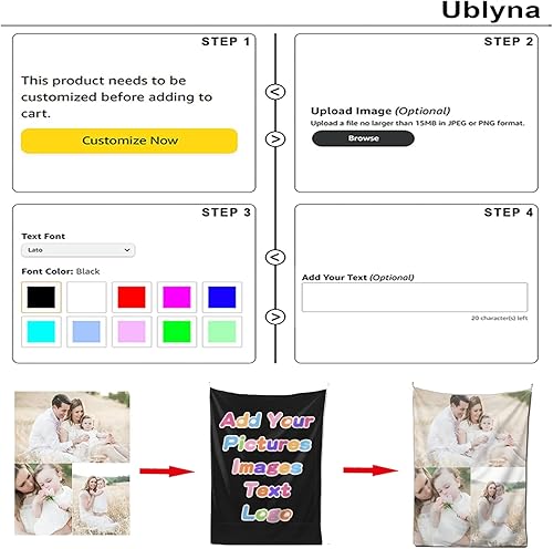 Miniatura 9 de Tapices personalizados con imágenes y texto. Personaliza tus propios tapices de collage, decoraciones de pared, tapices para decoración del hogar,