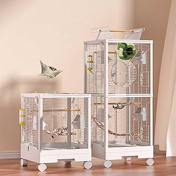 Amazon | Rosoy モモンガ ケージ フクロモモンガのケージ フロント