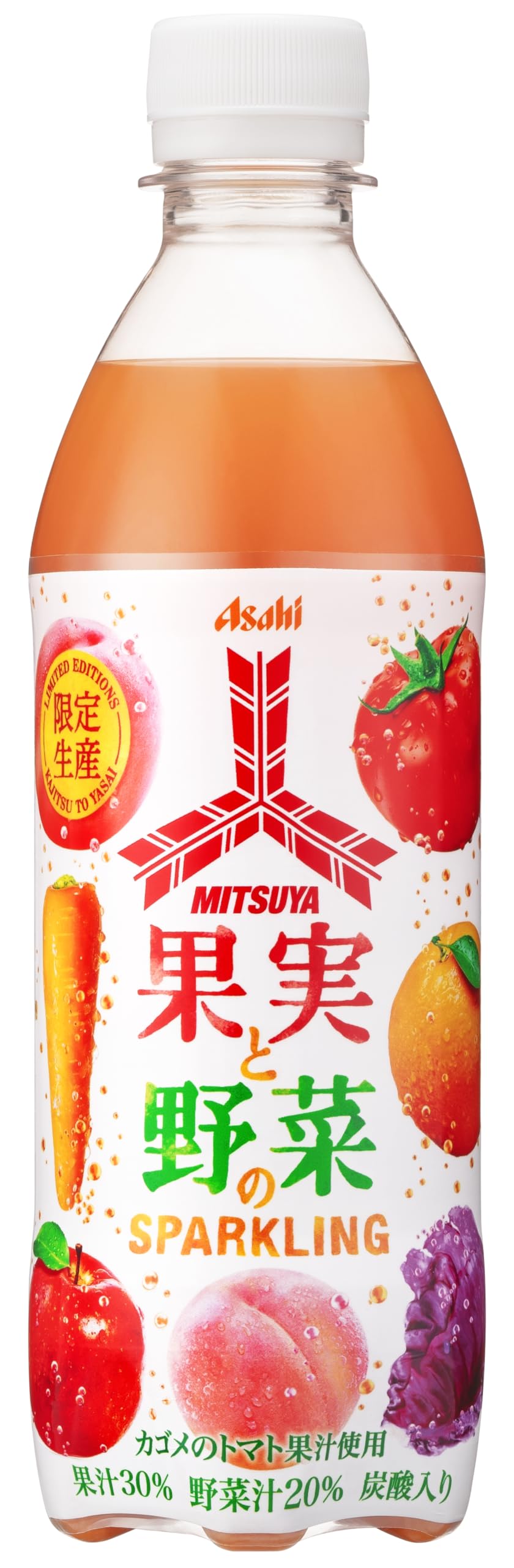 Amazon.co.jp: アサヒ飲料 三ツ矢 果実と野菜のスパークリング 430ml