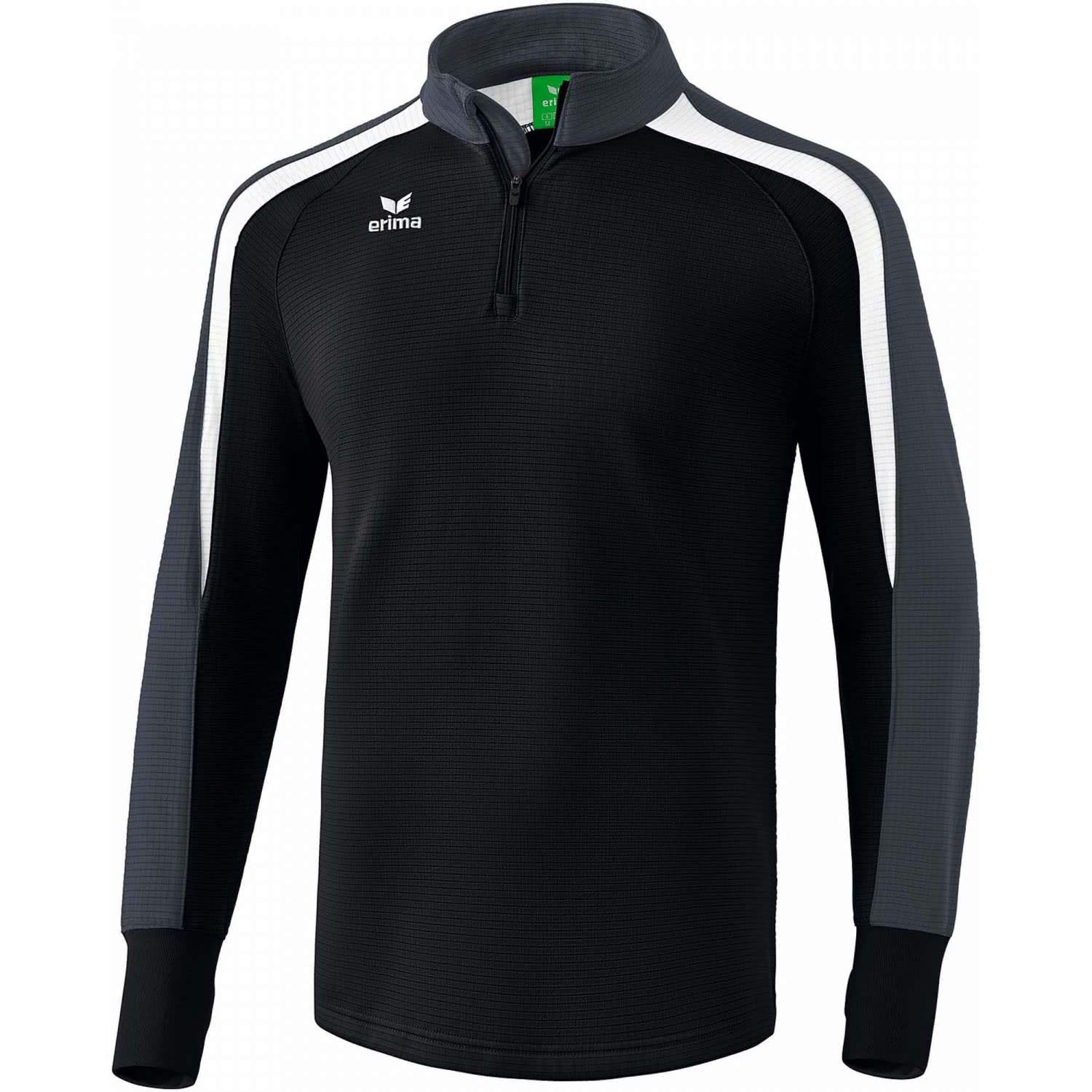 Erima Unisex Liga Line 2.0 Training Top, Black/White/Dark Grey, 3X-Large