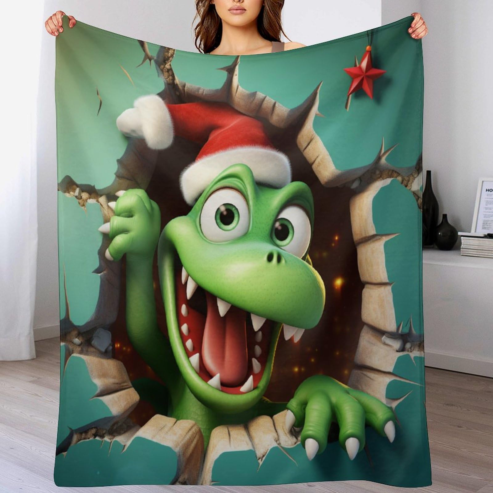 Couvertures de canapé salon douce style dinosaure pour protéger vos meubles du froid et des taches