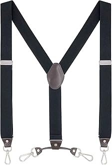 Men's Suspenders with Swivel Hooks and Adjustable Braces, Suitable for Heavy Duty, Big and Tall