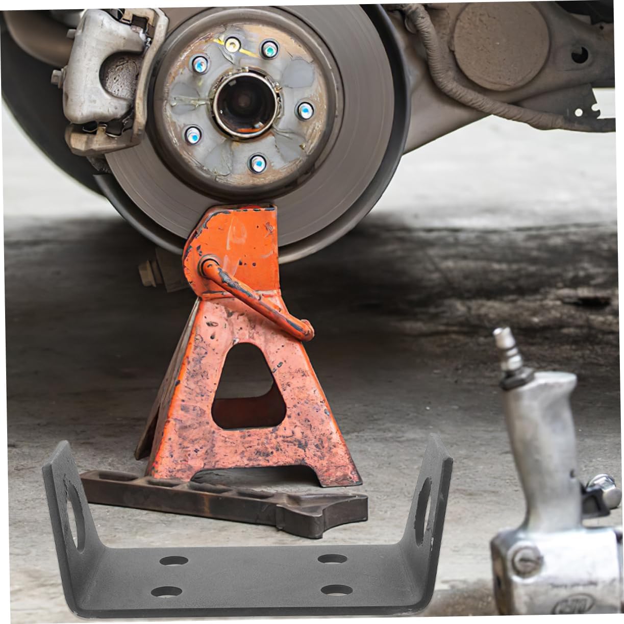 2pcs Hitch Mount Winch Plate for ATV Easy to Install Winch Bracket Compatible with Off-Road Vehicles and Outdoor Activities