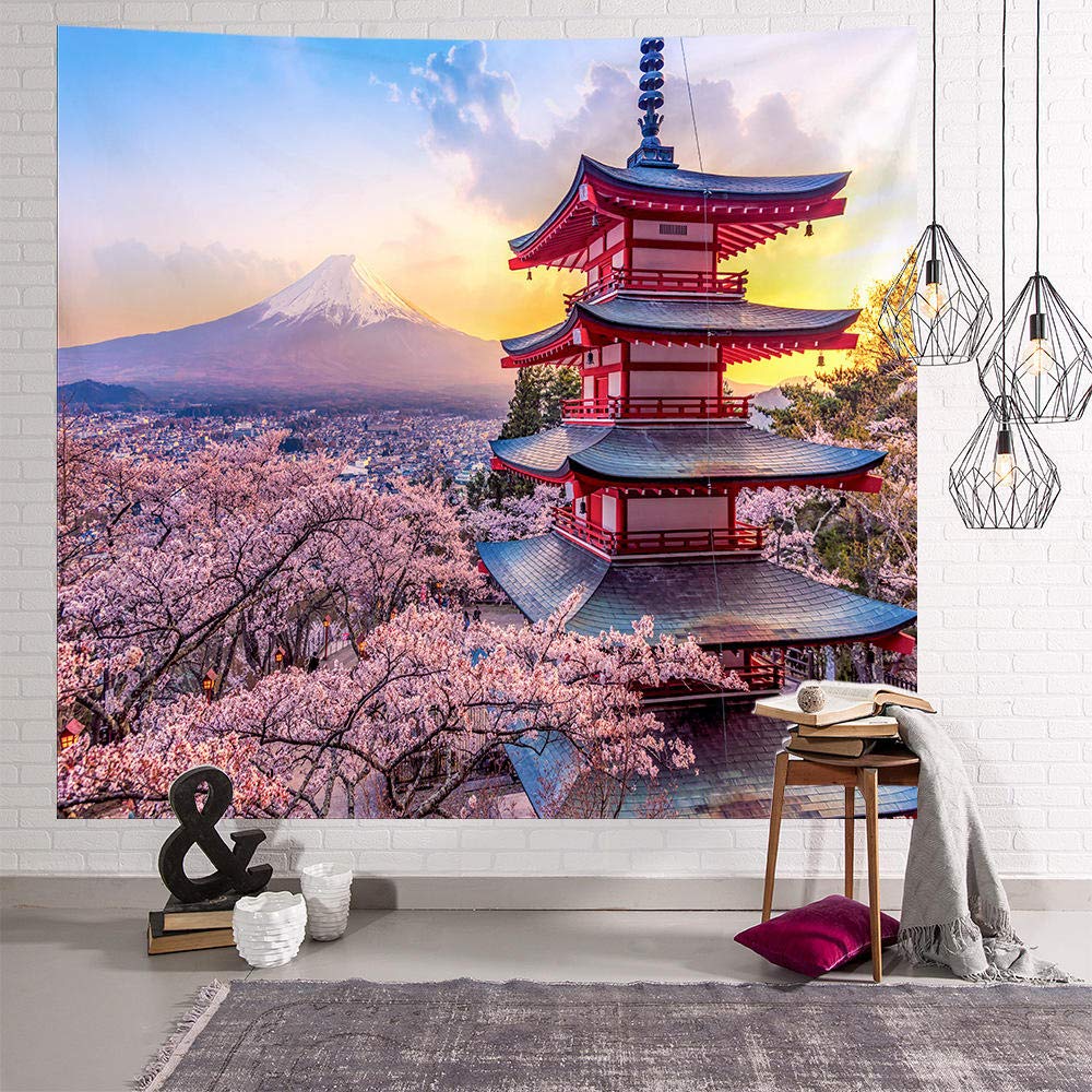 Arazzo Parete Moderno Rosa e Blu ABAKUHAUS 135x274 | Decorazione Soggiorno