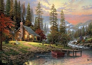 Comprar Schmidt Spiele 58455 Thomas Kinkade, Casa en Las Montañas, 500 Piezas Puzzle Amigos, diseño, Multicolor