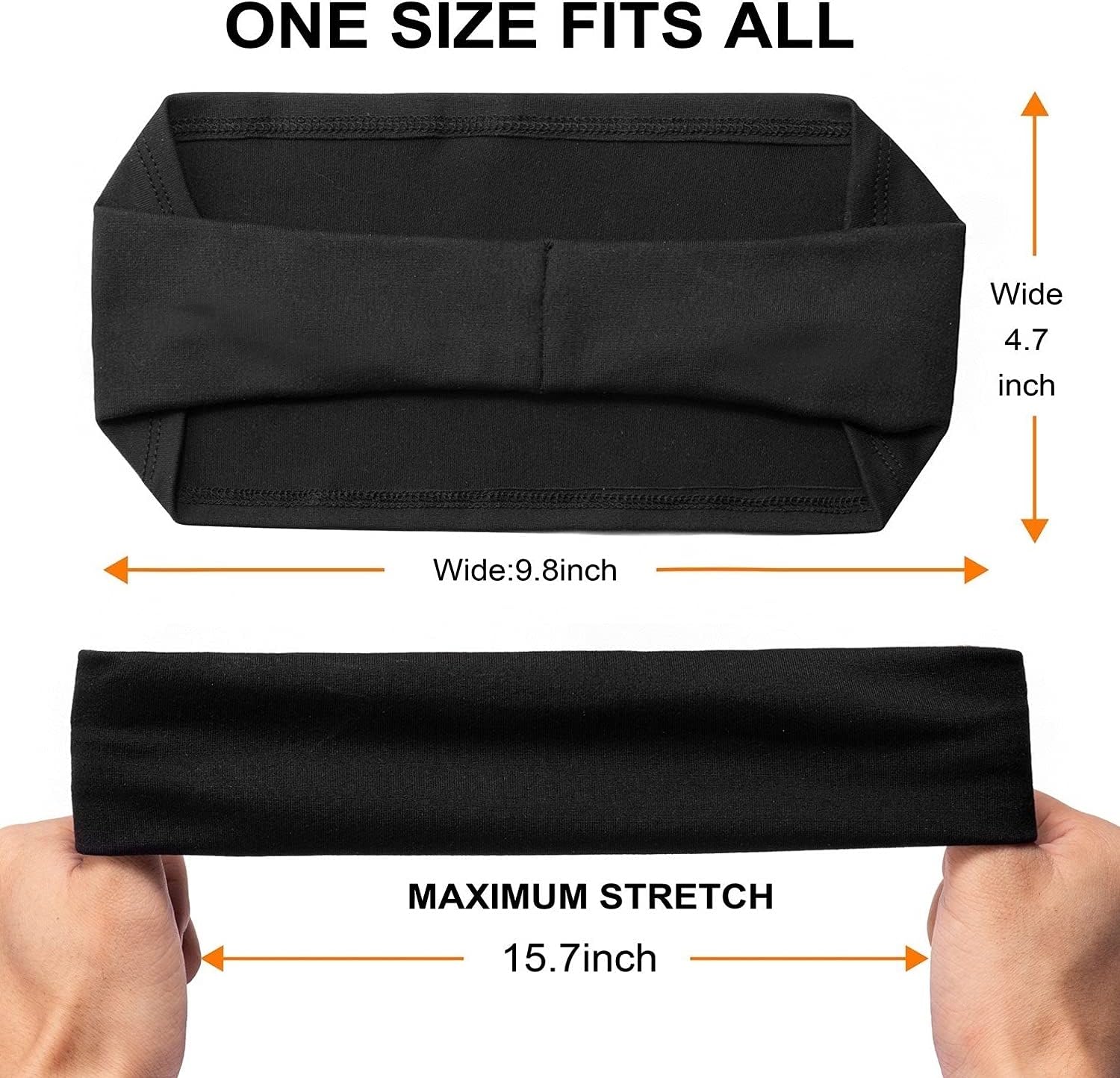 Attikee Mens Headbands (5 Pack), Sports Headband Athletic Mens Sweatband Non Slip Head Band for Men, Unisex Stretchy Moisture Wicking Hairband for Gym, Running, Cycling, Yoga, Basketball, Football : Sports & Outdoors