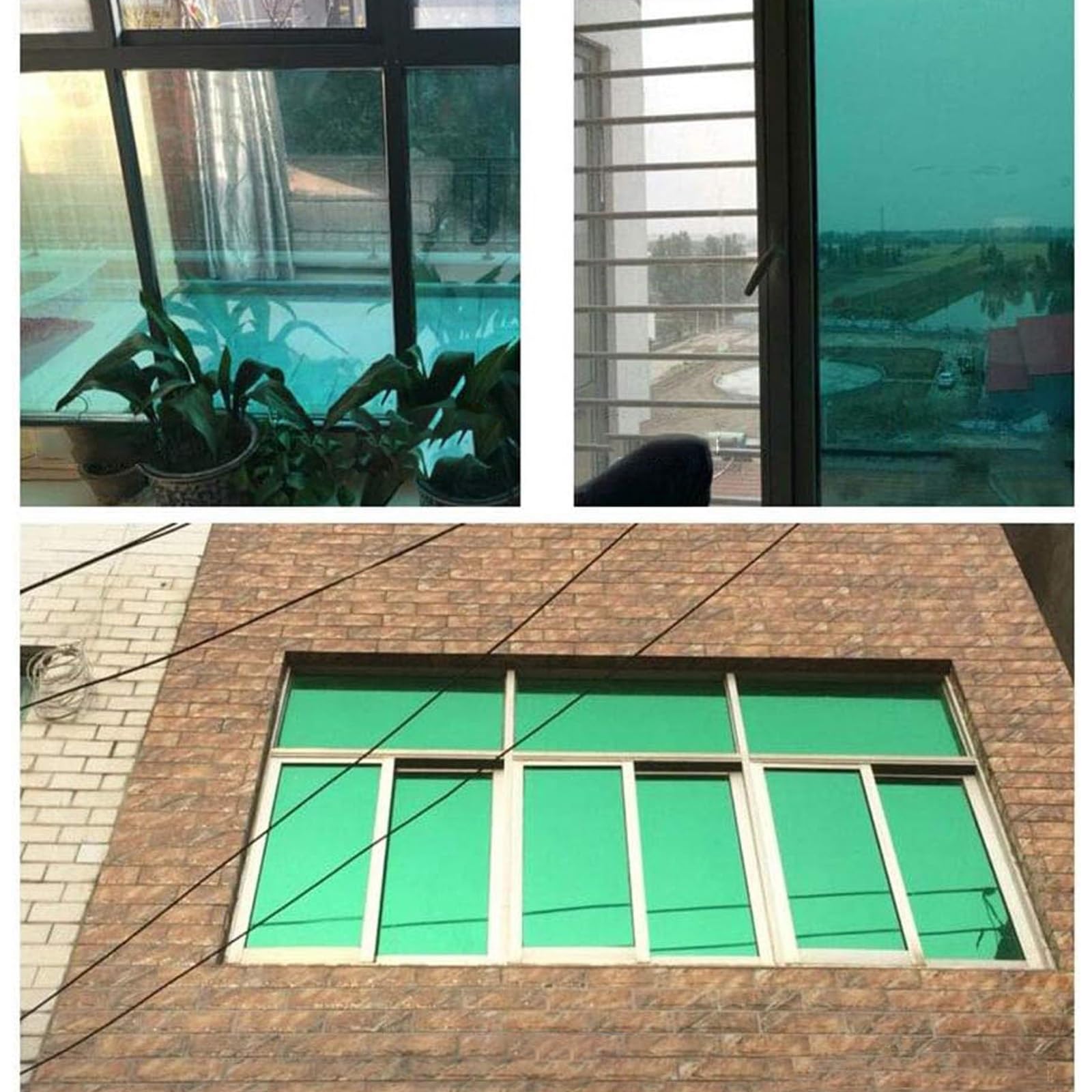 HJXGQJM Spiegelfolie Selbsthaftend Sonnenschutzfolie Fenster Innen/außen Sichtschutz UV-Schutz Fensterfolie Reflektierende Rückstandslose Für Büro Und Haus(100x200cm(39x79in))