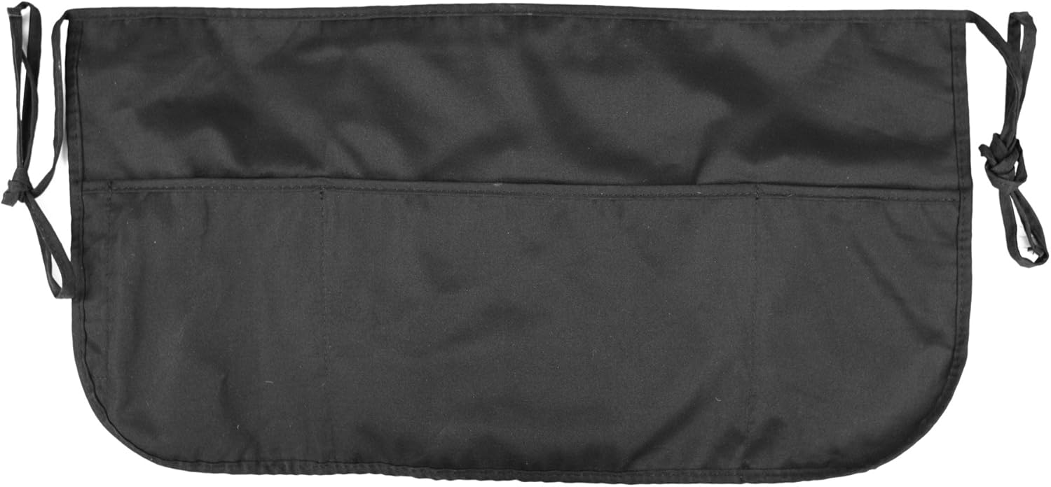 Mato & Hash Double sided 3 Pocket Waist Apron with Pen Holder | Waterproof Apron for Severs, Bartenders, Cooking, Crafts