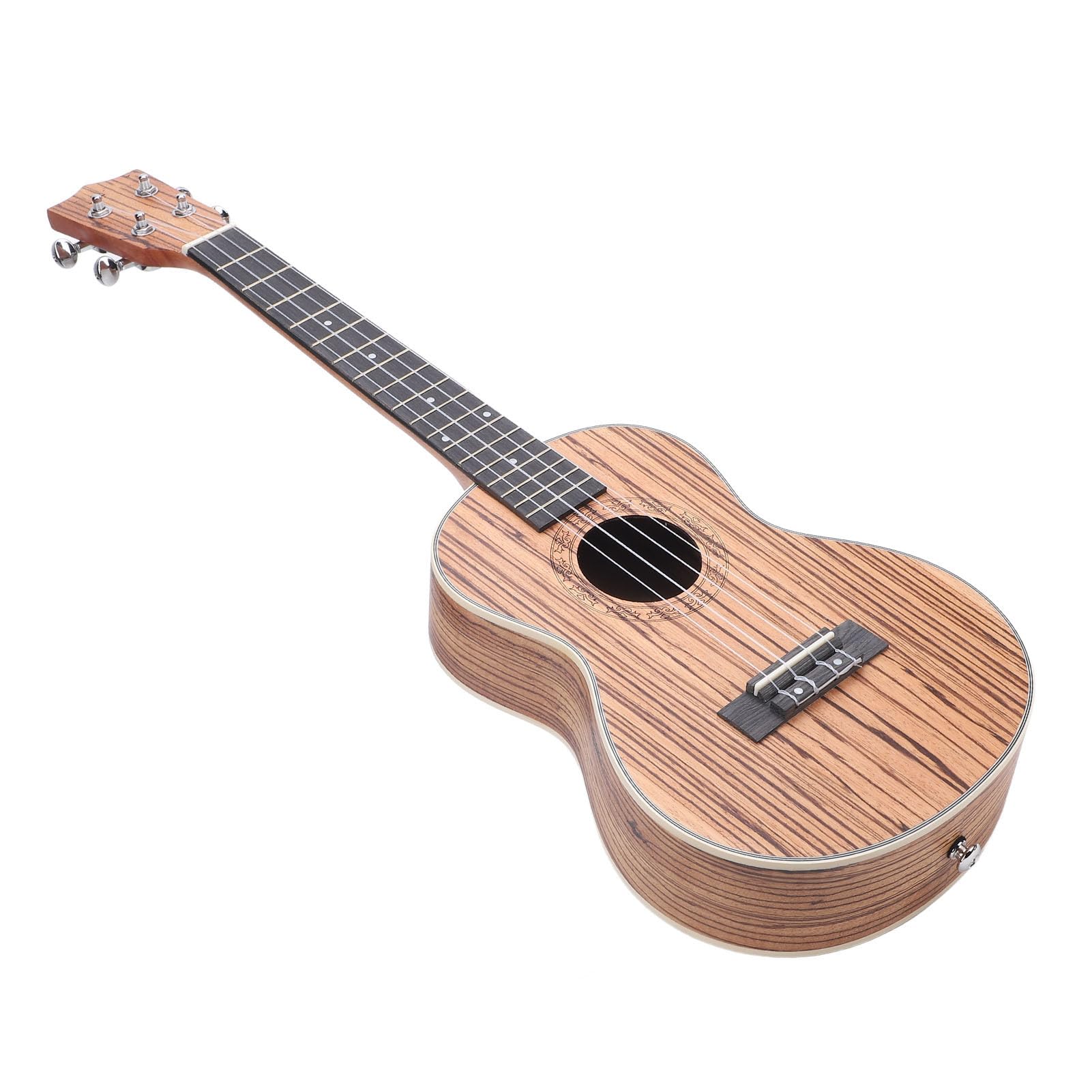 Ukulele Tenor de 26 Pulgadas, Ukulele de Madera Cebra con Rico Sonido y Bolsa, Correa, Sintonizador, 4 Cuerdas de Nylon Adicionales, 2 Selecciones para Todos los Jugadores de