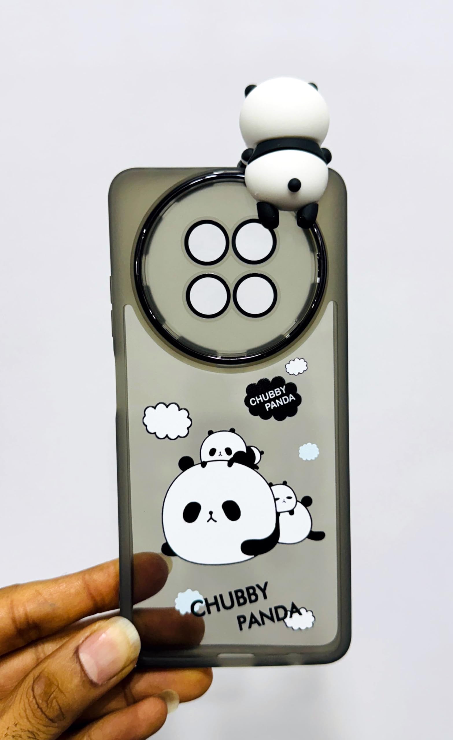 Radha Soft Silicone Chubby Panda Printed Back Cover for Realme Narzo 70X 5G with 3D Toy (Matte Black) (B0DD3VTTQB) Amazon Price History, Amazon Price Tracker
