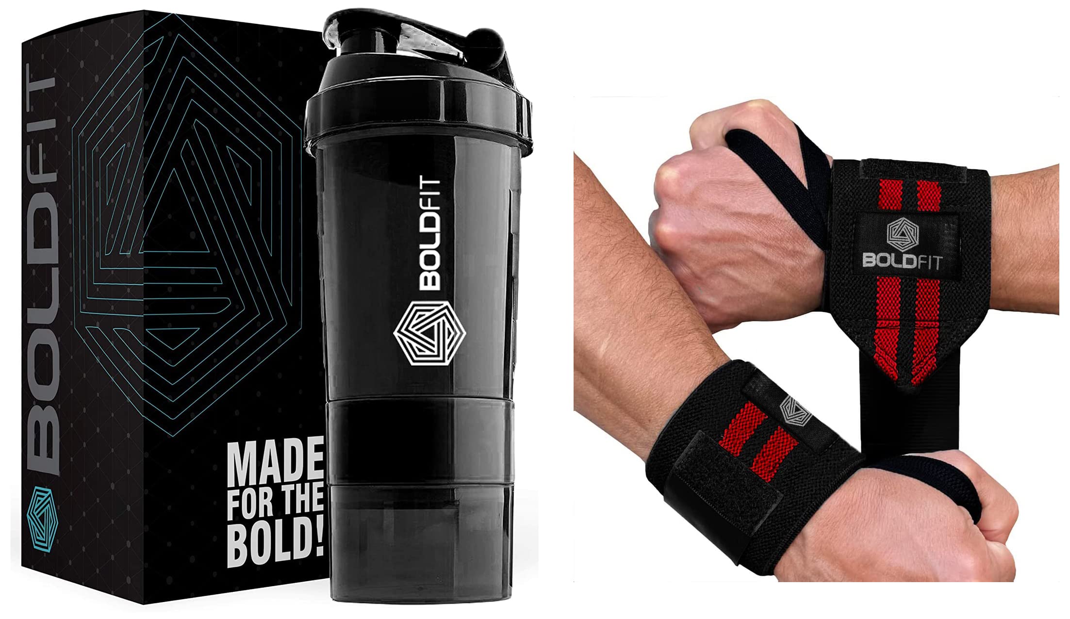 Boldfit Spider gym shaker bottle shakers for a protein shake with 2 Storage Compartment (Colour: Black) & Cotton Wrist Band for Men & Women(Red - Black, Pack of 1) (B09SG6X84G) Amazon Price History, Amazon Price Tracker