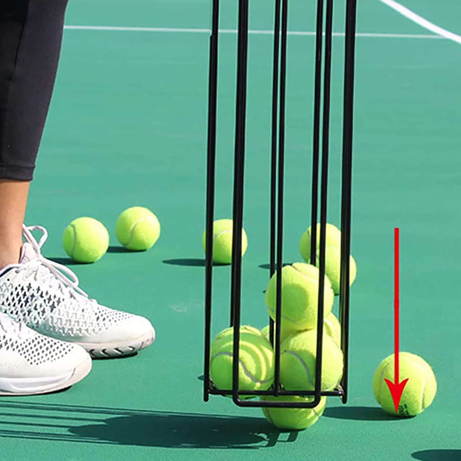 Tubo per raccogliere palline da tennis, per raccogliere palline da