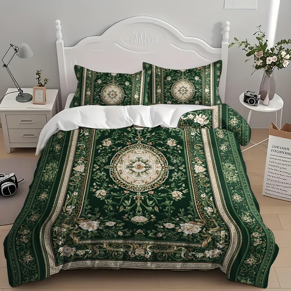 Zielony zestaw pościeli z nadrukiem 3D, 155 x 220 cm, dla dzieci i