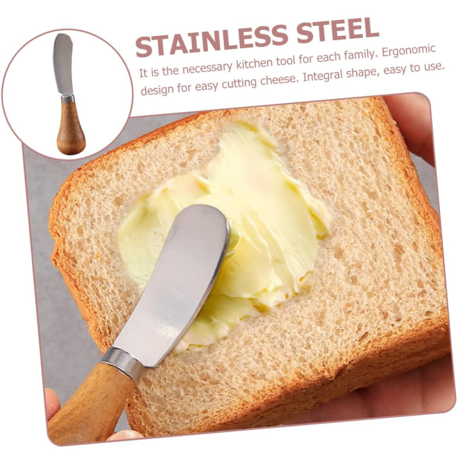 3 piezas esparcidor de queso vertical Mini esparcidor de mantequilla Cuchillo para untar mantequilla de acero inoxidable Cuchillo de mantequilla Para Cortar o Untar Mermelada de Queso con Mantequilla