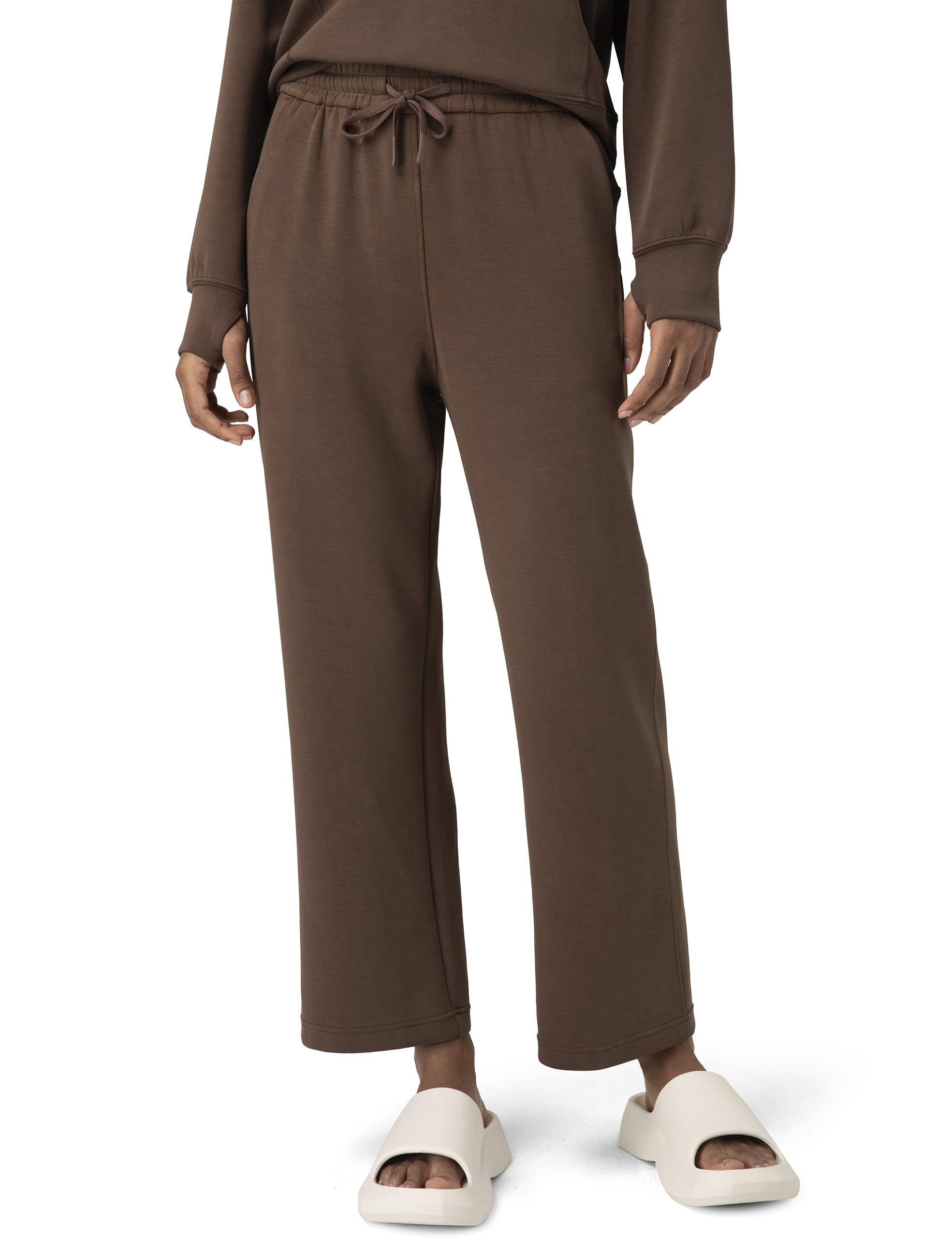 ColorfulkoalaWomen's High Waisted Ultra Soft Drawstring Modal Sweatpants Wide Leg Casual Lounge Pants with Pockets