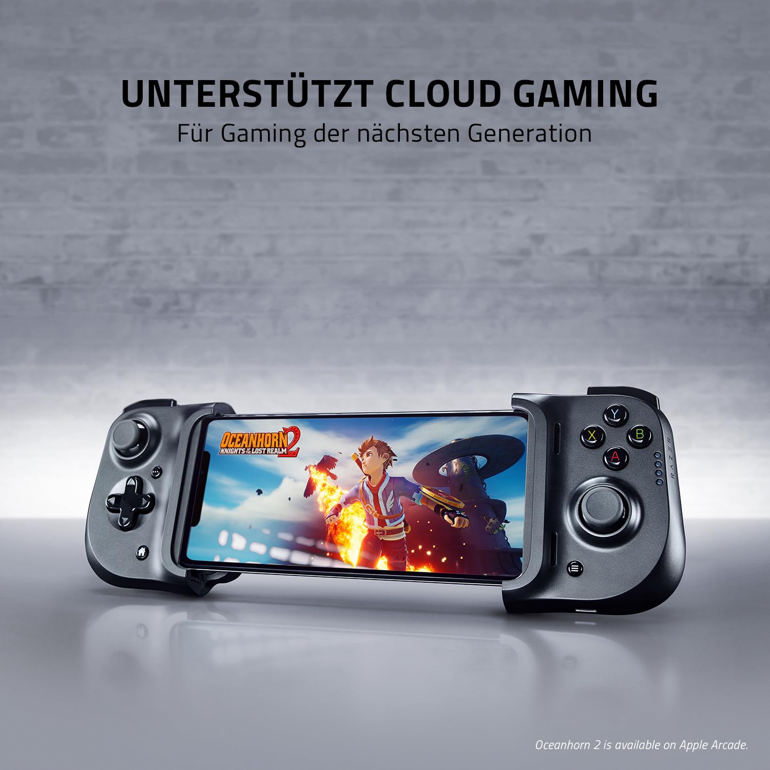 Razer Kishi für iOS (iPhone) - Smartphone Gaming Controller (USB-C Anschluss, Ergonomisches Design, Individuelle Passform, Analog-Stick, Ultra niedrige Latenz) Schwarz