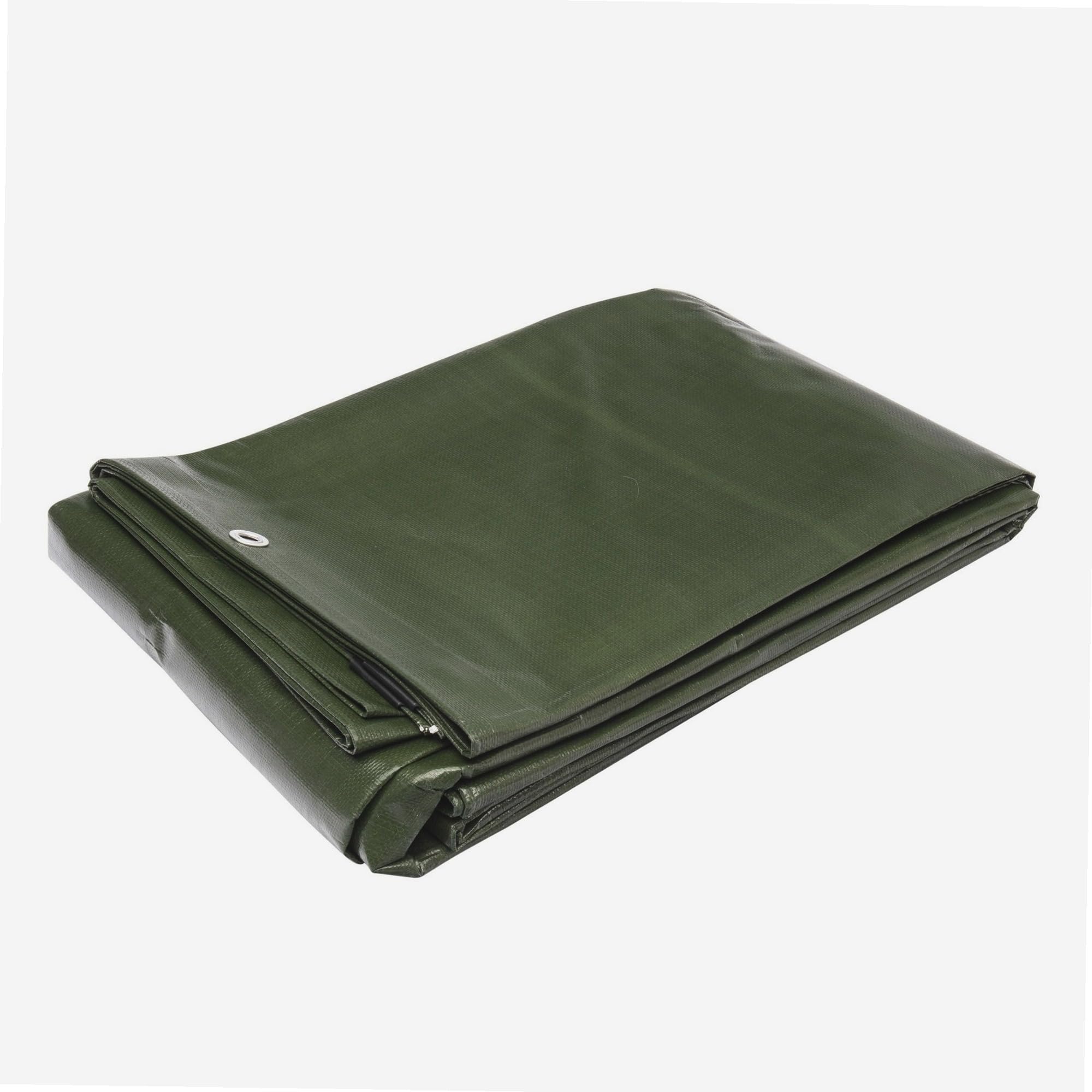 Werkapro Bâche multifonctions noire et verte m2 10668 plandeka ochronna, wodoszczelna, wielofunkcyjna, 4 x 5 m, 240 g/m², dwustronna, zielona i czarna, 4 x 5 m