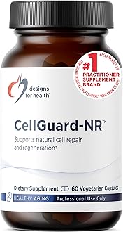 Designs for Health CellGuard-NR - NAD+ Supplement - Nicotinamide Riboside Chloride with Resveratrol + Pterostilbene to Support Cellular Repair & Healthy Aging (60 Vegan Capsules)