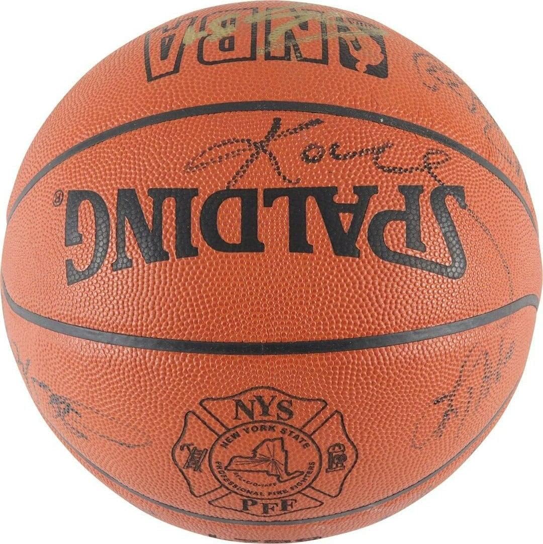 Kobe Bryant 2001 Los Angeles Lakers NBA Champs Team Signed 9/11 Basketball JSA - Autographed Basketballs