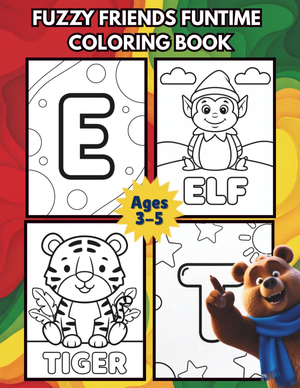 FUZZY FRIENDS FUNTIME ABC COLORING BOOK