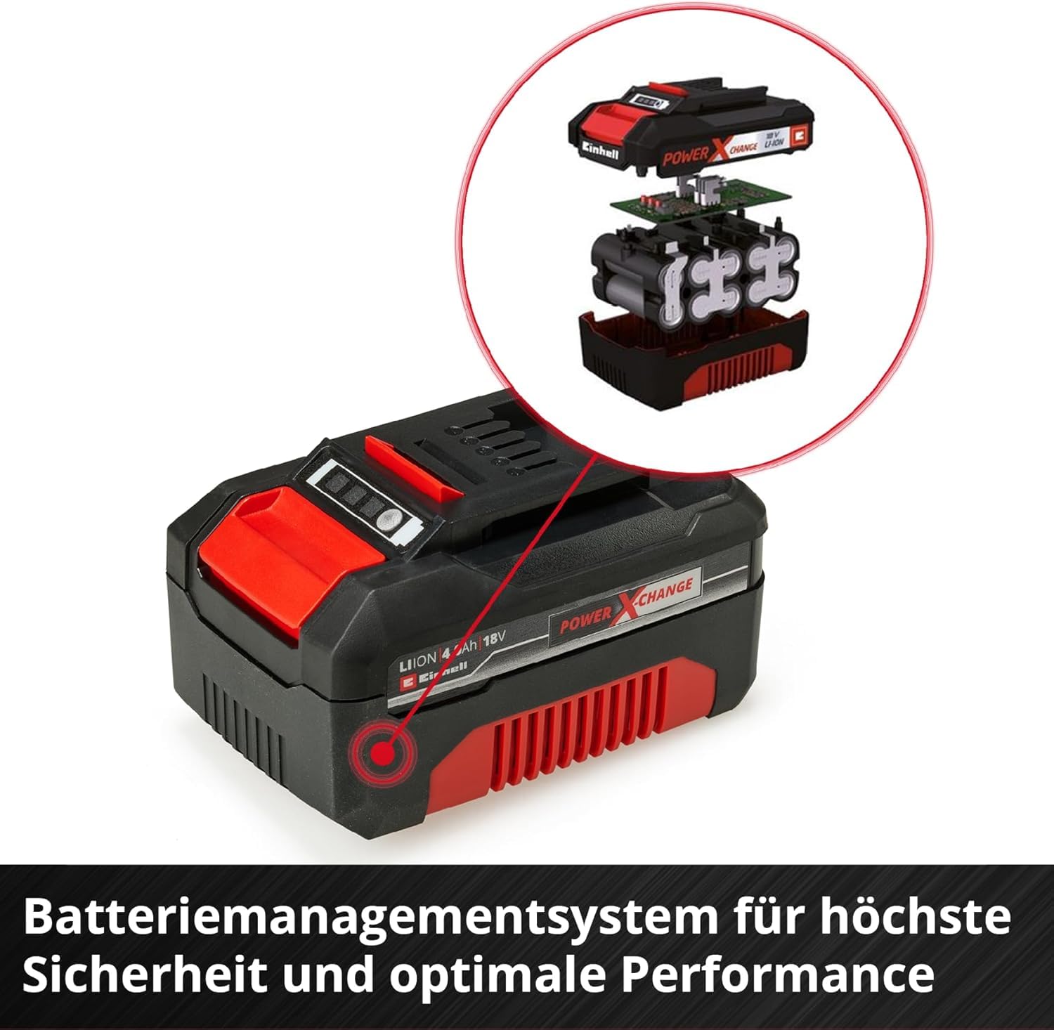 Einhell Akku-Twinpack PXC 18 V 4,0 Ah 2 Akkus Power X-Change Li-Ion ABS LED-Anzeige