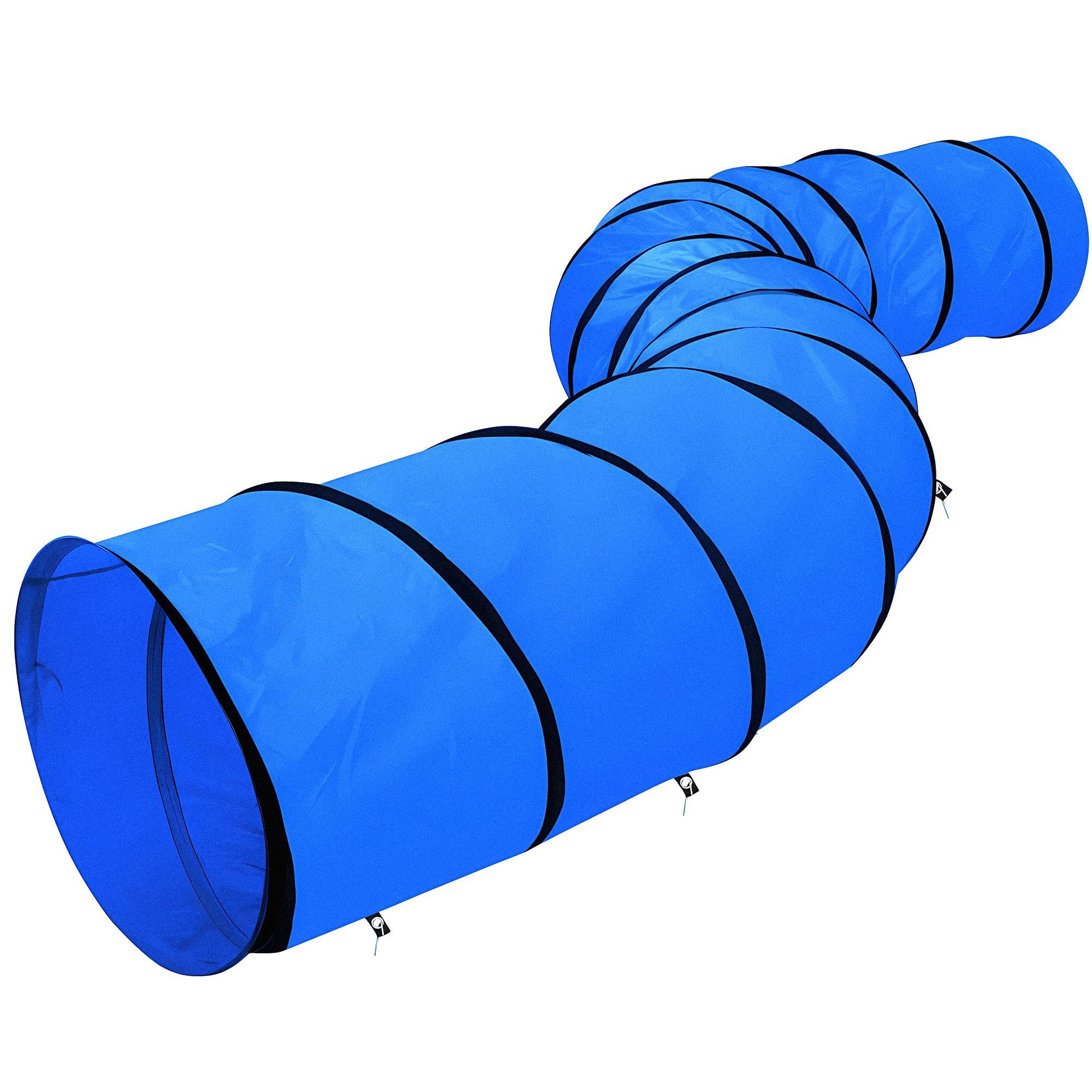 Yaheetech Túnel de Agilidad Ejecicio para Mascotas Perros 546 cm Plegable Diámetro 50 cm Azul