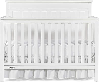 evolur aurora crib frost white