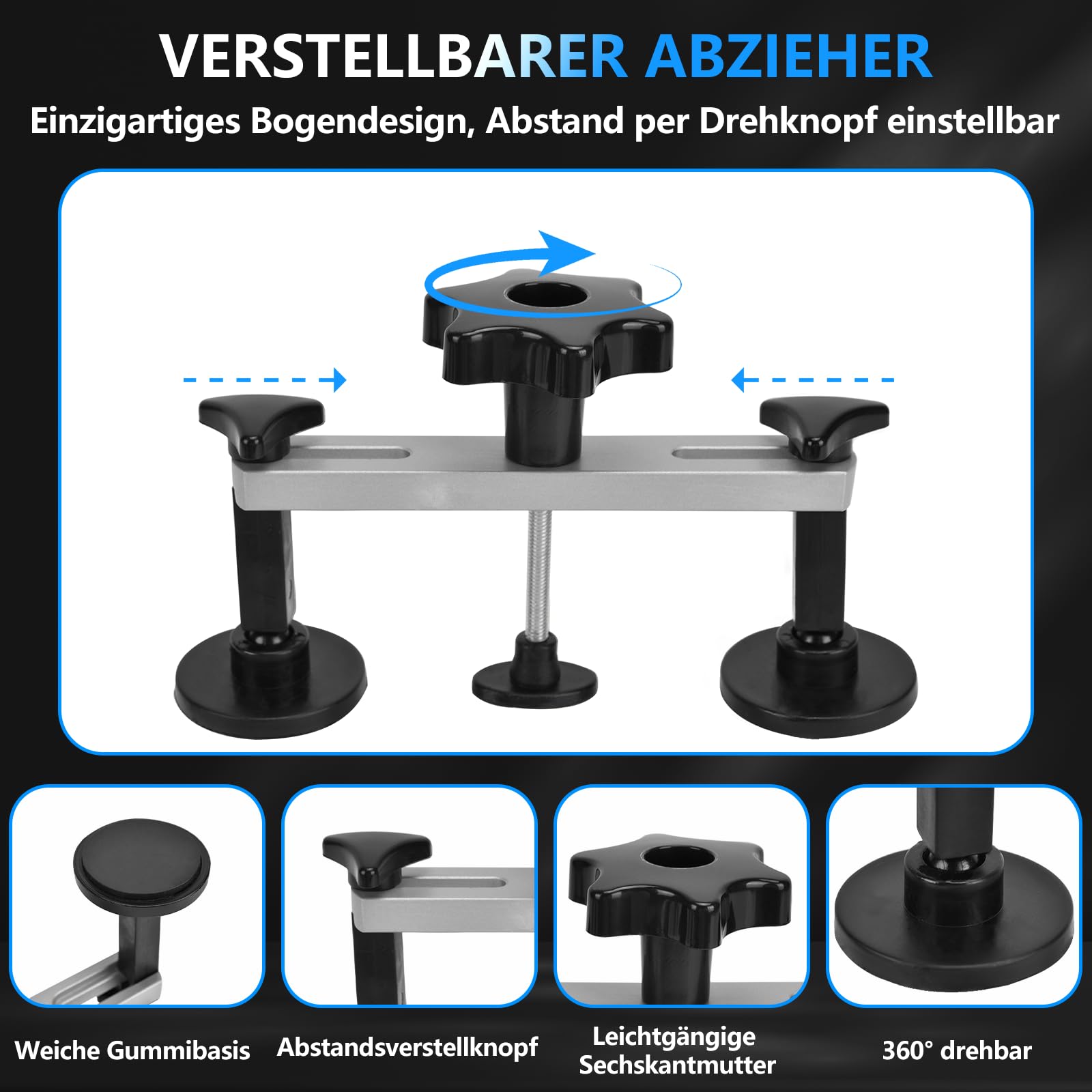 Auto Dellen Reparaturset 119Pcs - Auto Reparatur Ausbeulwerkzeug Lackfreies Dent Reparatur Puller Kit Karosserie Beulen Ausbeulwerkzeugset für Hagelschaden Fahrzeug Dellen