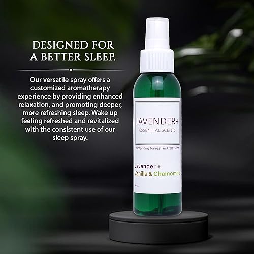 Miniatura 6 de Spray para dormir de lavanda para almohadas, ropa de cama y pijamas. Lavanda calmante natural, niebla de aromaterapia de vainilla y manzanilla +