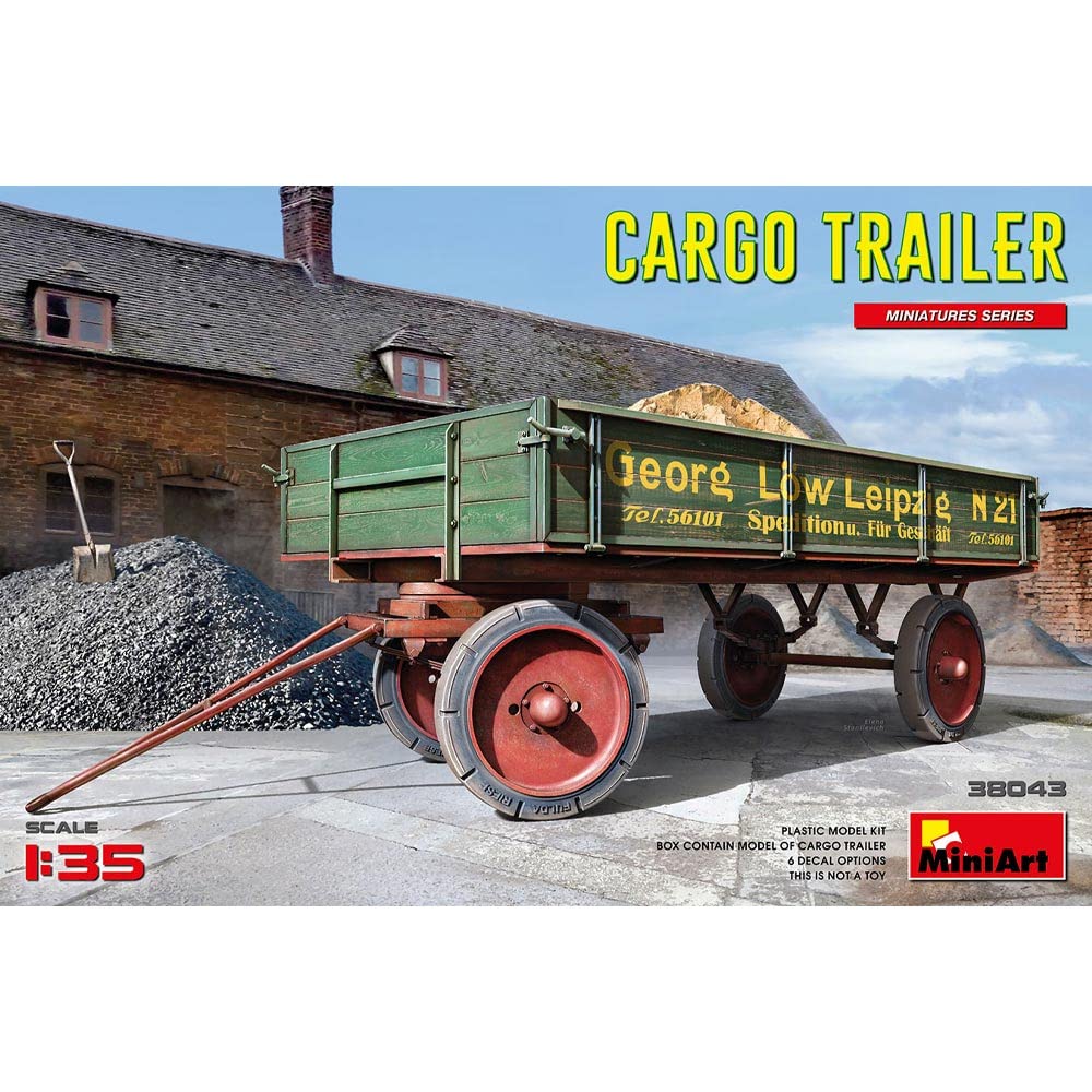 Mini Art 38043 1:35 German Transport Trailer - Faithful Replica, Model Building, Plastic Kit, Truck Kit, Car Kit, Kit for Adults