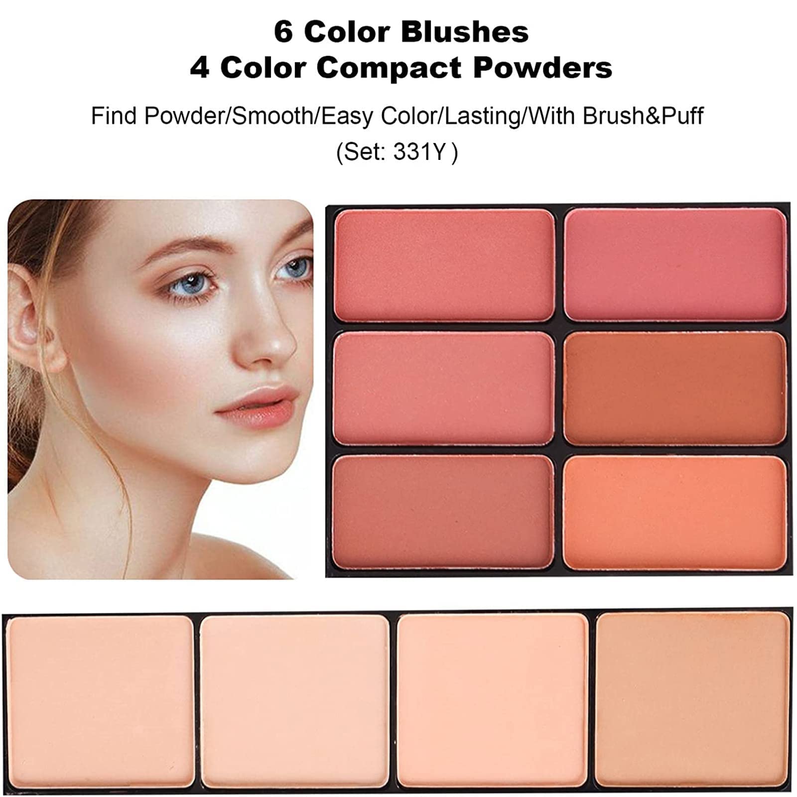 Makeup Kit for Women Girls,Schminke Set Frauen, All in One Makeup Kit,mit Kosmetikpinsel, Lippenstift, Lidschattenpalette, Rouge, Glitzer-Gel in Rosa, lustiger Reise-Schminkkoffer für Mädchen
