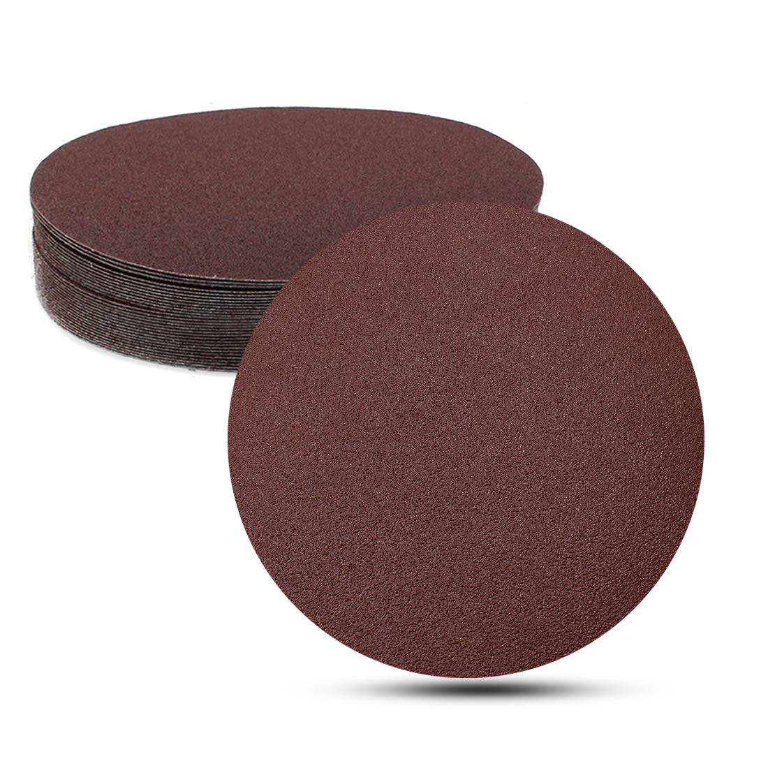 Biaungdo 7" Sandpaper Discs - 30 Pcs, 80 Grit -1