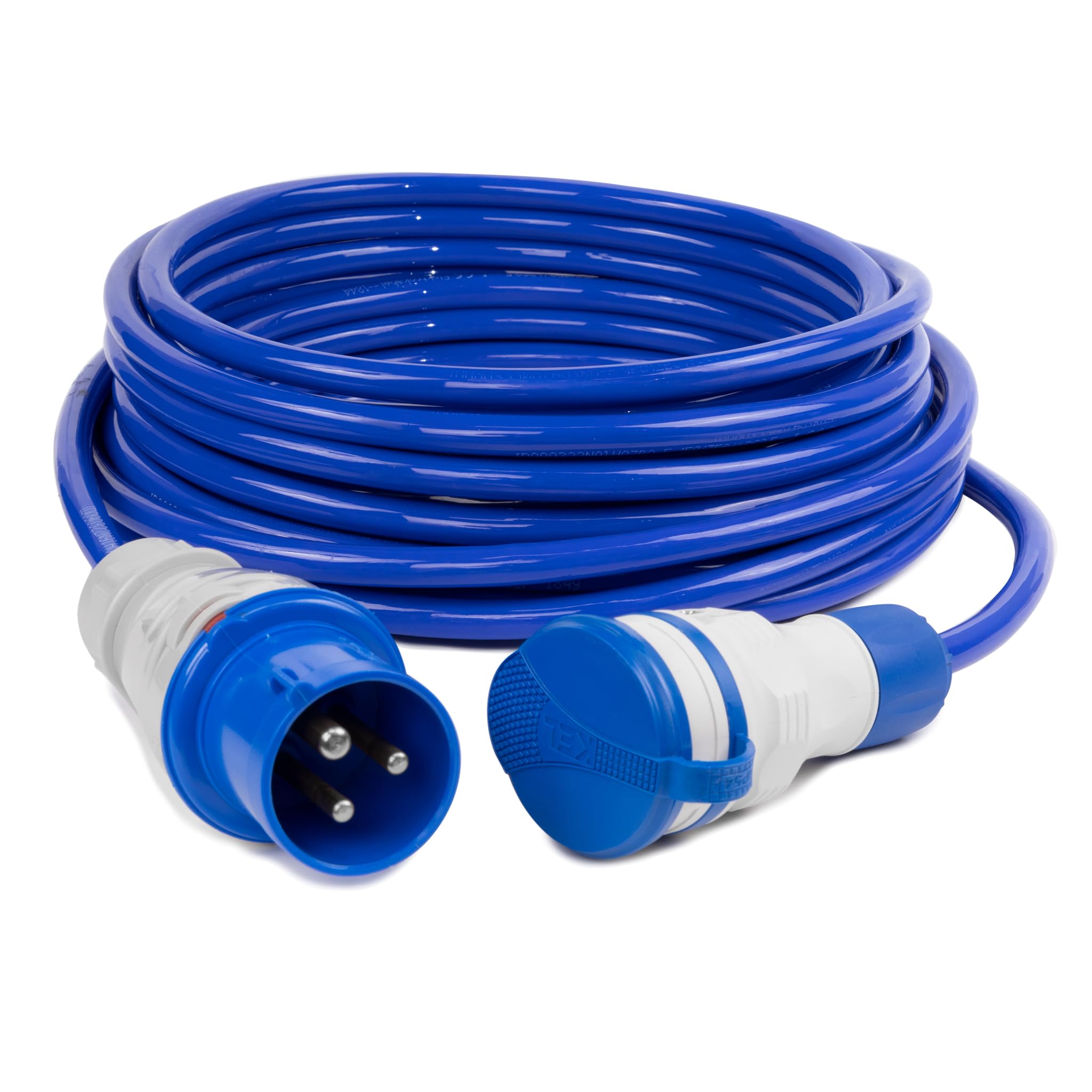 Przedłużacz CEE 16A – H07BQ‑F 3 × 2,5 mm² – IP44 – bardzo wytrzymały – 1,5 do 20 m (długość 5 metrów)