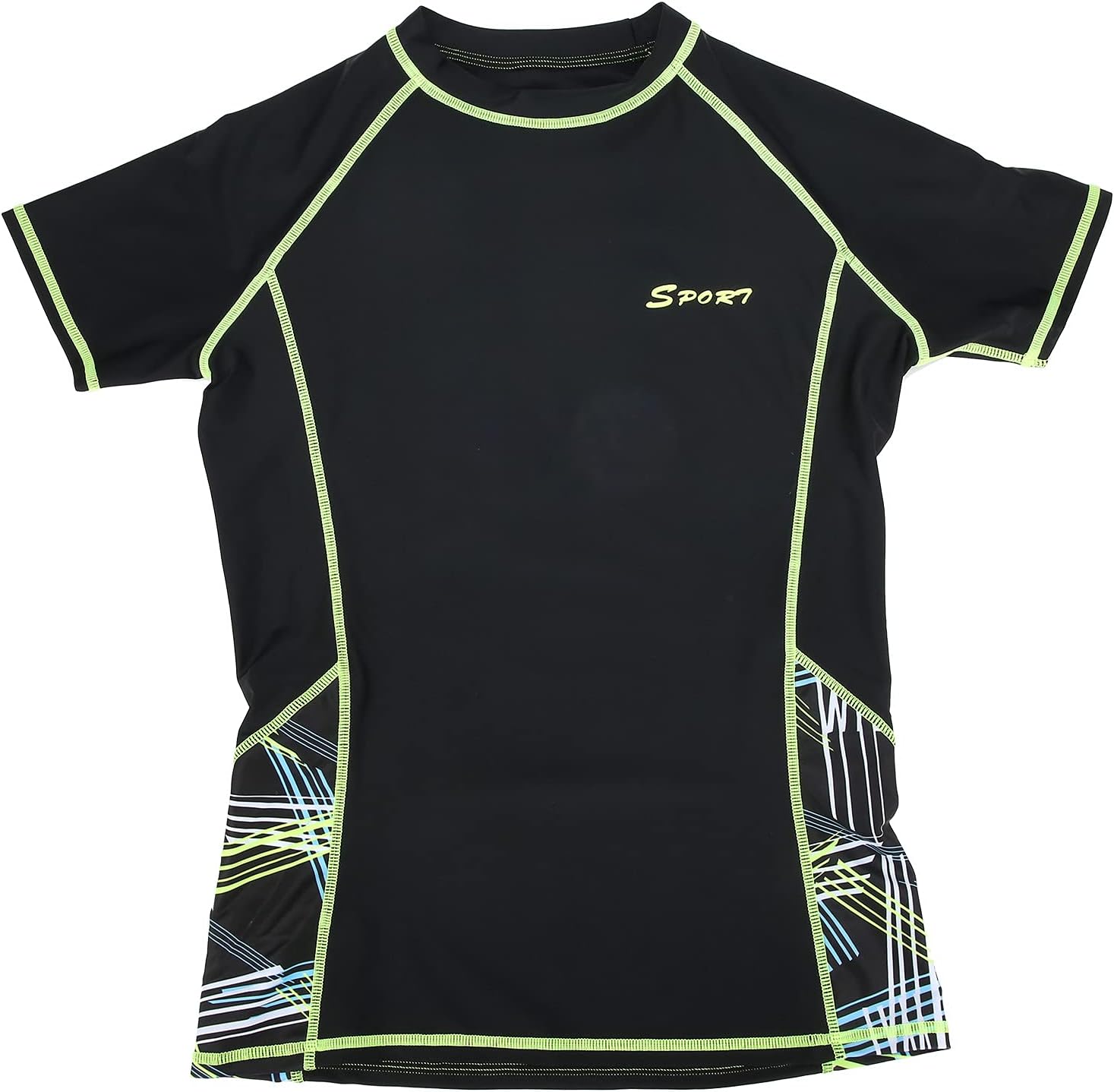VGEBY Wetsuit, 2 Pieces Summer Surfing Diving Suit Short Sleeve Wetsuit Swimming Short Sleeve Shirt with Shorts for Men Water Sports(XXL) Swimming Supplies Swimming Accessories