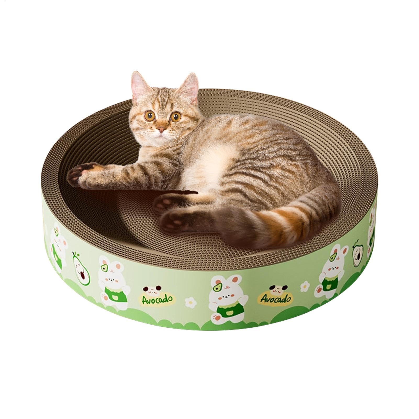 Arañador para gatos Cama Estilo Lounge De Tamaño Mediano | Base Juego Completo De Recambio De Almohadillas Rascadoras s De Cartón Para Gatos Y Otras