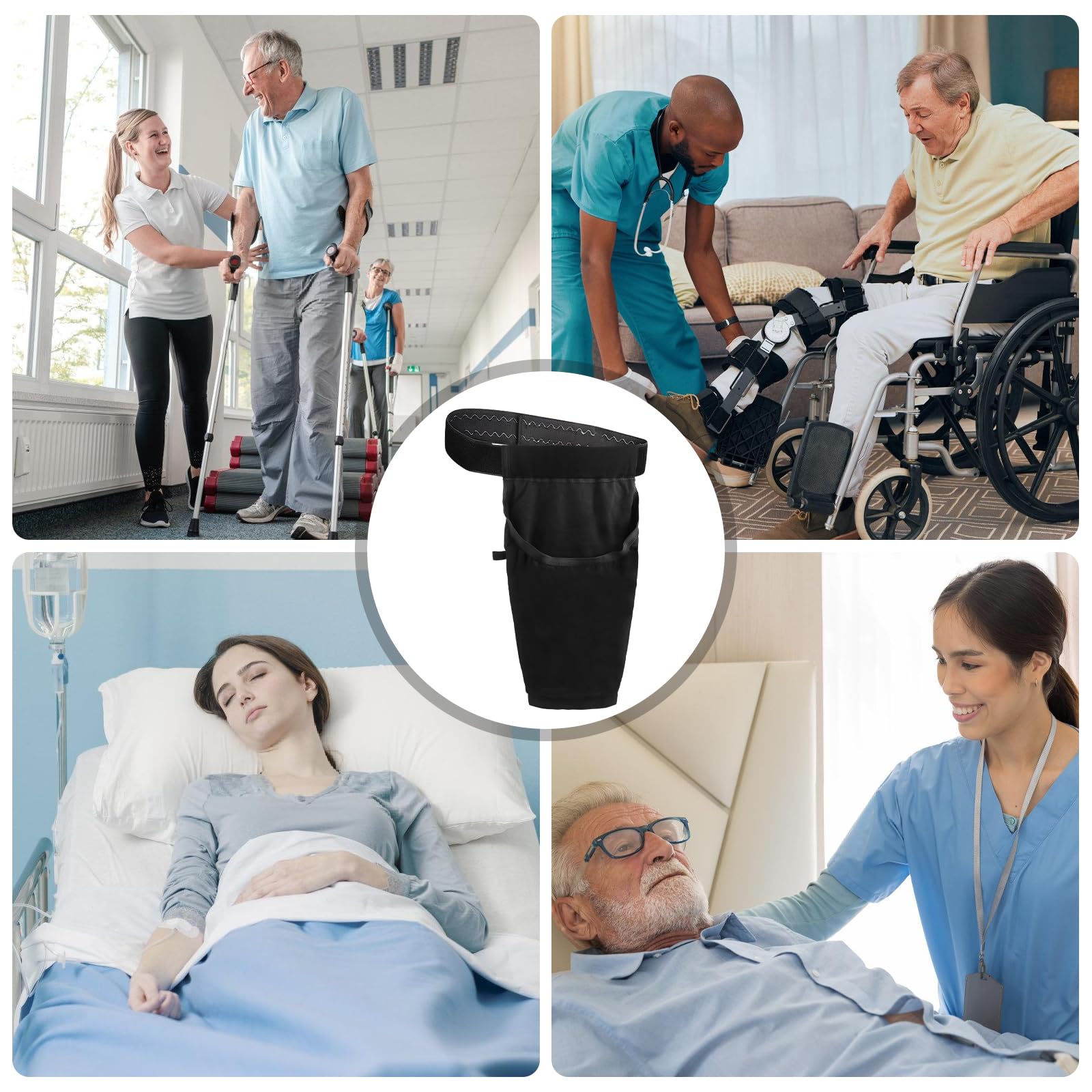 Soporte para bolsa de pierna para catéter, bolsa de orina para piernas, funda con cinturón, soporte para bolsas de catéter, bolsa de pierna para catéter, bolsa de pierna para catéter, bolsa de pierna