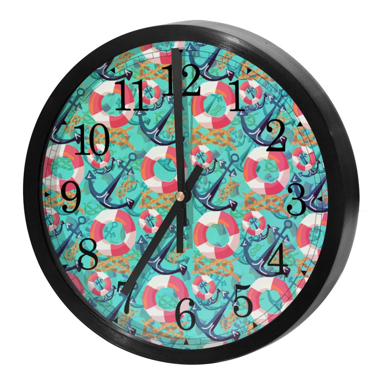 Horloge murale silencieuse sans tic-tac avec mécanisme à quartz précis pour école